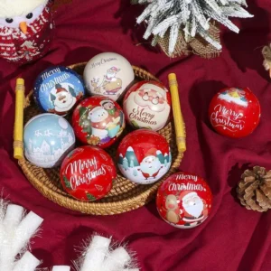 Christmas Candy Gift Box Metal Ornament