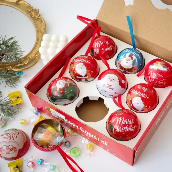 Christmas Candy Gift Box Metal Ornament - Image 5