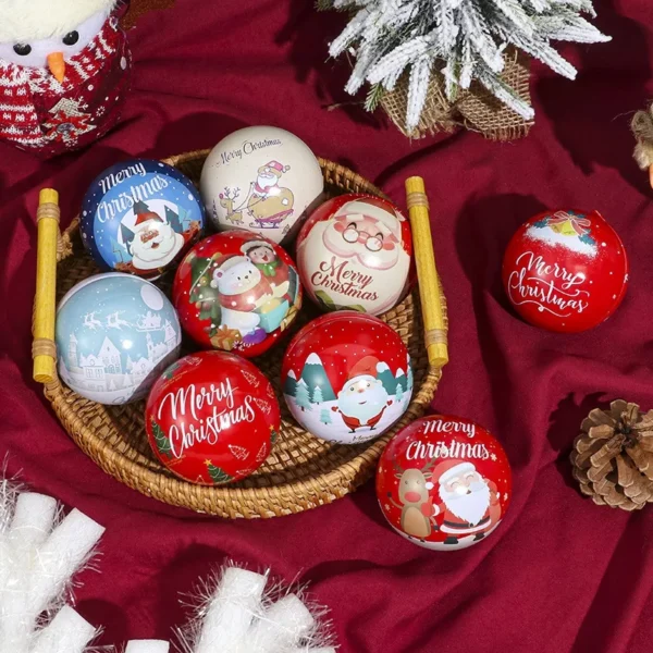 Christmas Candy Gift Box Metal Ornament - Image 2
