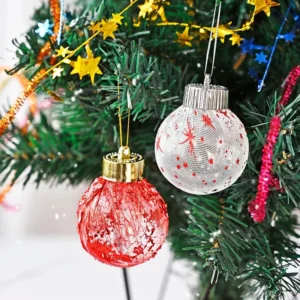 12pcs 6cm Rose Gold Christmas Tree Balls Ornament Set for Tree Decoration