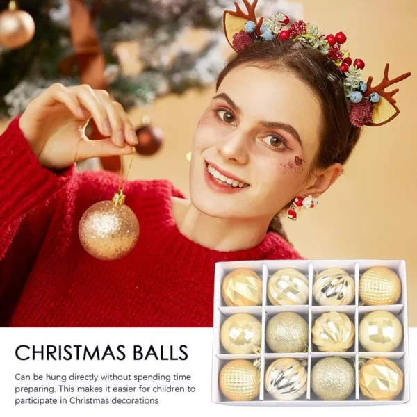 Shatterproof Christmas Ball Ornaments Set - Image 2