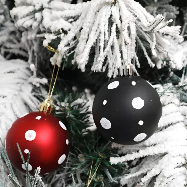 6pcs Glitter Christmas Tree Ball Ornaments - Image 3
