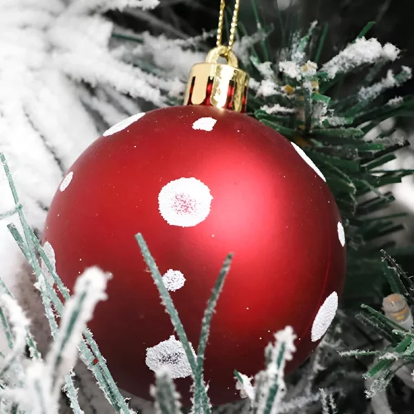 6pcs Glitter Christmas Tree Ball Ornaments - Image 4