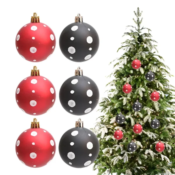6pcs Glitter Christmas Tree Ball Ornaments - Image 5