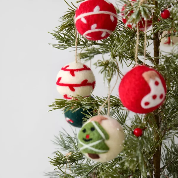 Felt Snowflake Christmas Ornaments - Image 4