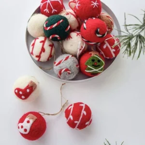Felt Snowflake Christmas Ornaments
