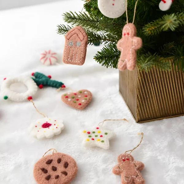 Felt Gingerbread Man Christmas Ornaments - Image 4