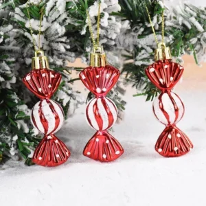 6pcs Colorful Candy Christmas Tree Ornaments