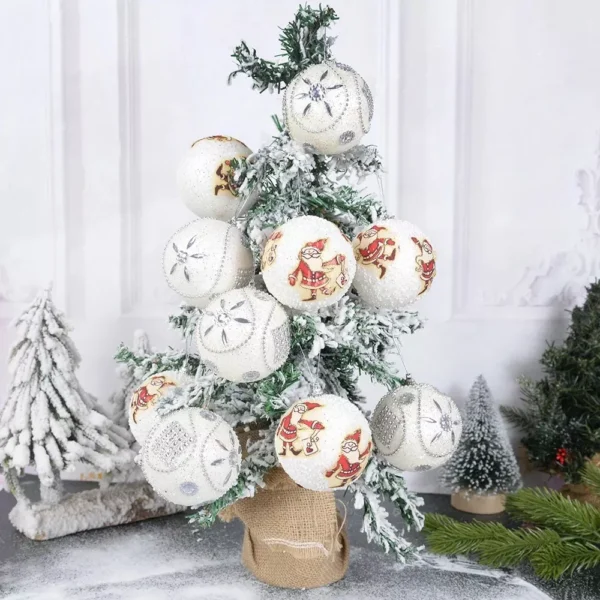 Santa Claus Christmas Foam Ball Ornaments - Image 3