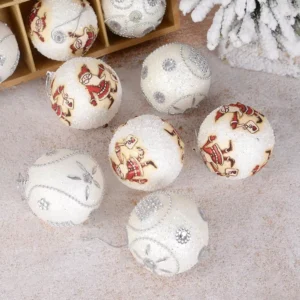 Santa Claus Christmas Foam Ball Ornaments