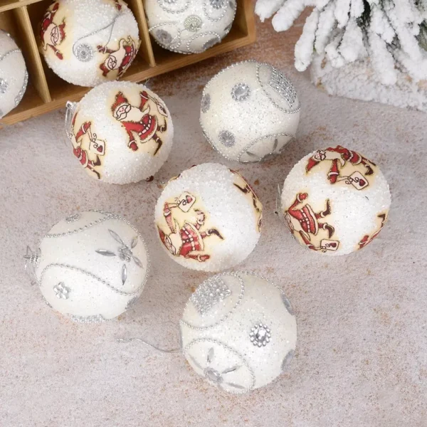 Santa Claus Christmas Foam Ball Ornaments