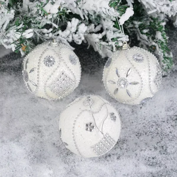 Santa Claus Christmas Foam Ball Ornaments - Image 2
