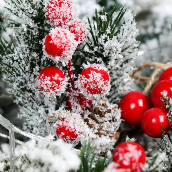 Christmas Red Berry Artificial Flower - Image 3