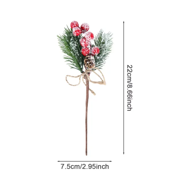 Christmas Red Berry Artificial Flower - Image 6