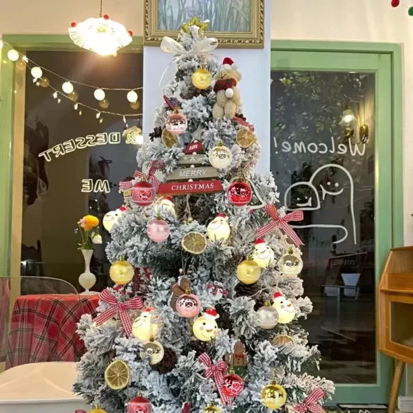 9pcs Large Golden Christmas Balls - Image 6