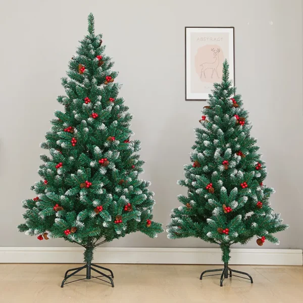 Artificial Red Pine Fruit Christmas Tree - Image 2