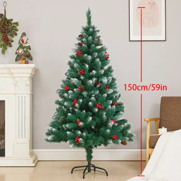 Artificial Red Pine Fruit Christmas Tree - Image 6