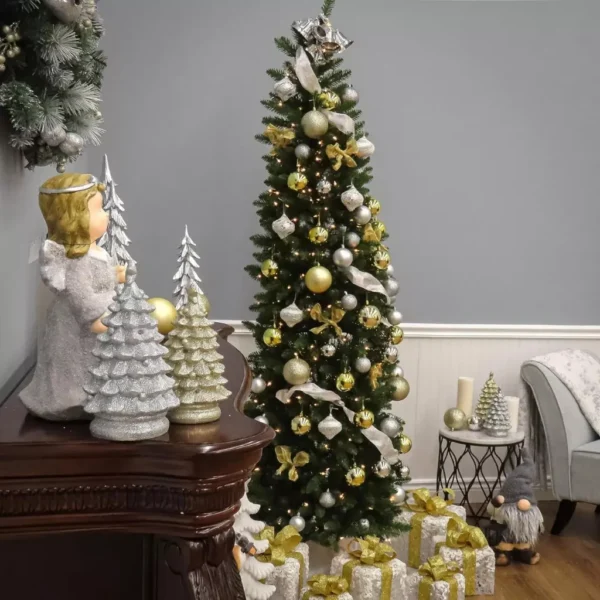 Slim 6-Foot Artificial Christmas Tree - Image 3