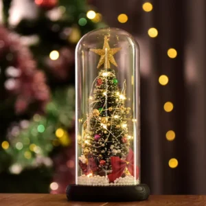 3D LED Crystal Ball Christmas Tree Night Light