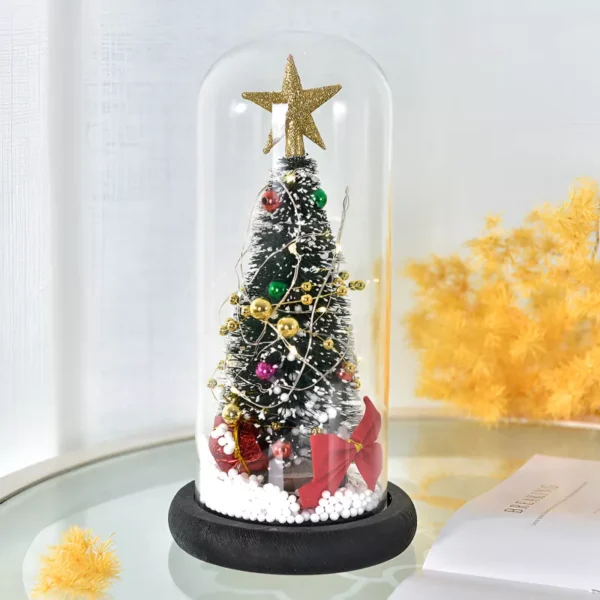 3D LED Crystal Ball Christmas Tree Night Light - Image 4