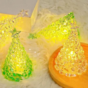 Crystal LED Christmas Tree Night Light