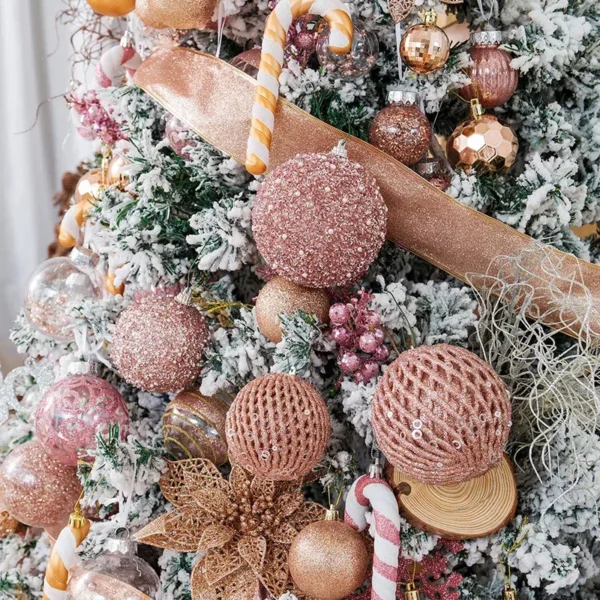 12-Piece 3.15” Christmas Tree Ball Ornaments Set - Image 3