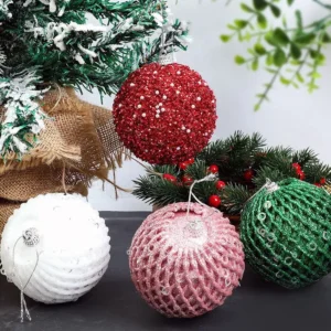 12-Piece 3.15” Christmas Tree Ball Ornaments Set