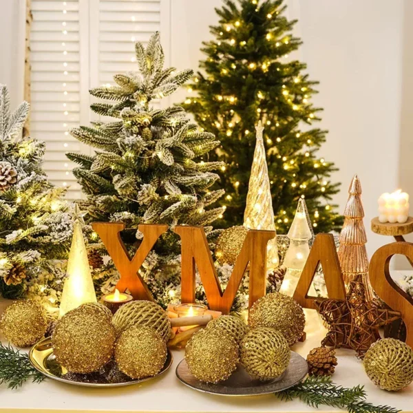 12-Piece 3.15” Christmas Tree Ball Ornaments Set - Image 4