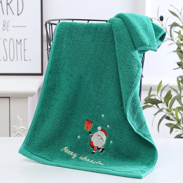 Christmas Tree Embroidered Towel Set - Image 5