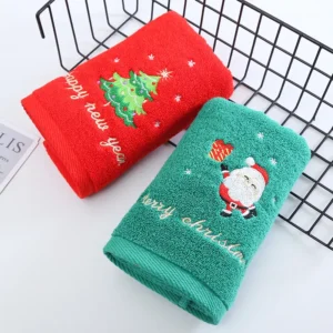 Christmas Tree Embroidered Towel Set