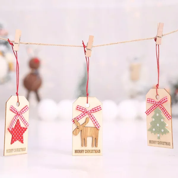 Wooden Christmas Tree Ornaments - Image 6
