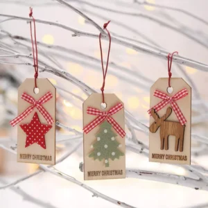 Wooden Christmas Tree Ornaments