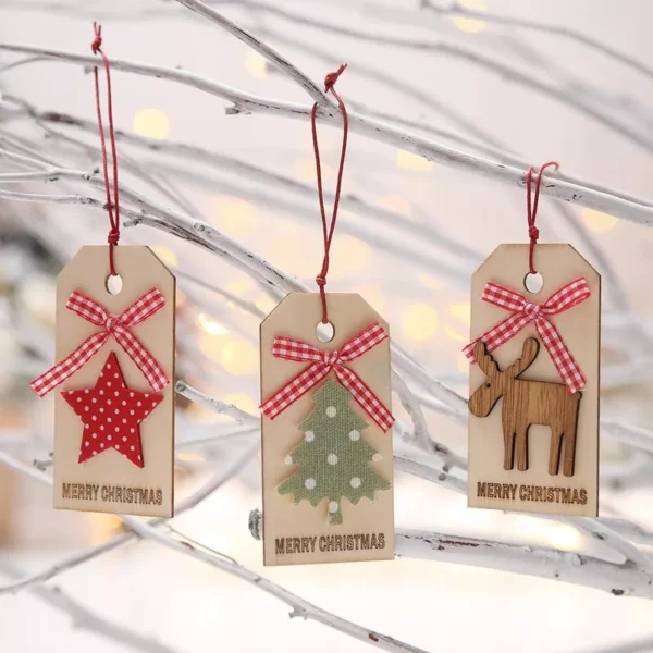 Wooden Christmas Tree Ornaments