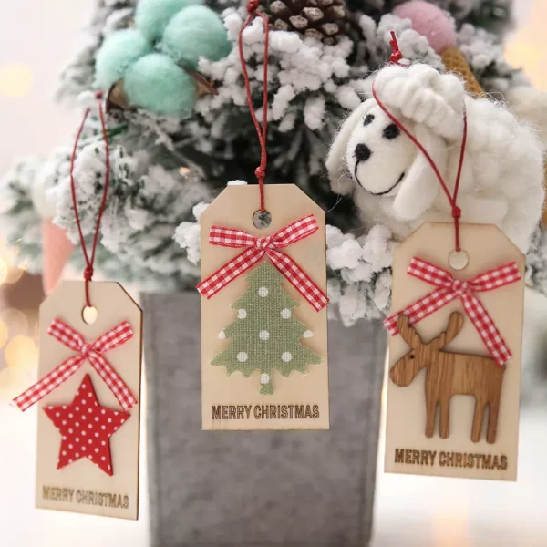 Wooden Christmas Tree Ornaments - Image 3