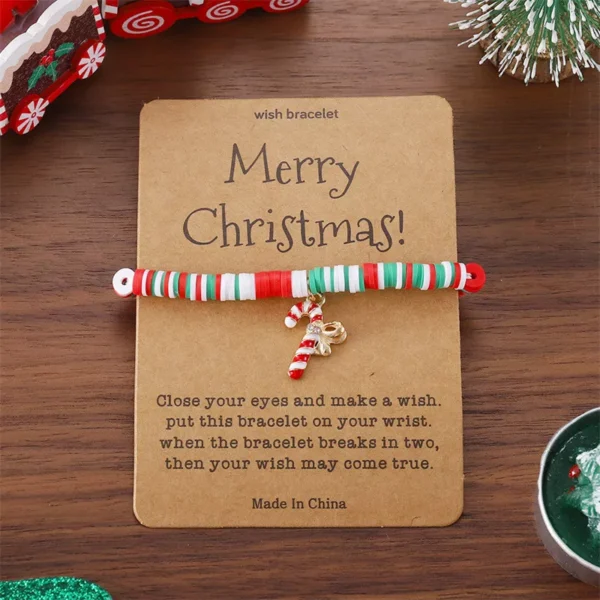 Festive Christmas Charm Bracelets with Santa, Snowman & Xmas Tree Pendants - Image 6