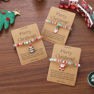 Festive Christmas Charm Bracelets with Santa, Snowman & Xmas Tree Pendants