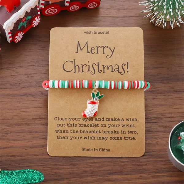 Festive Christmas Charm Bracelets with Santa, Snowman & Xmas Tree Pendants - Image 5