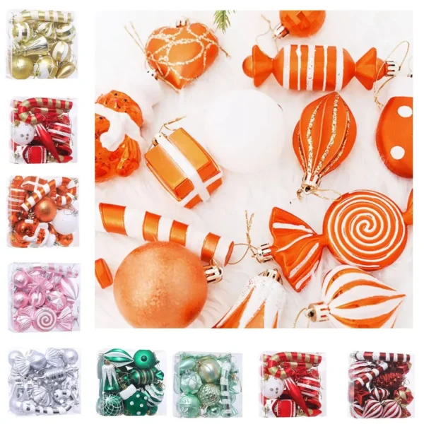 16-Piece Shatterproof Christmas Tree Decoration Set - Image 2