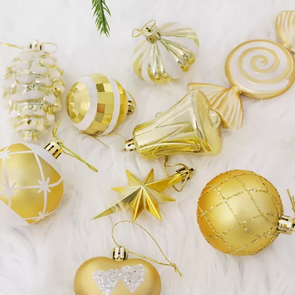 16-Piece Shatterproof Christmas Tree Decoration Set - Image 5