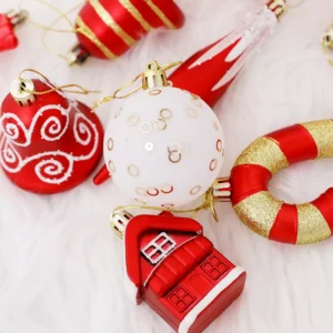16-Piece Shatterproof Christmas Tree Decoration Set
