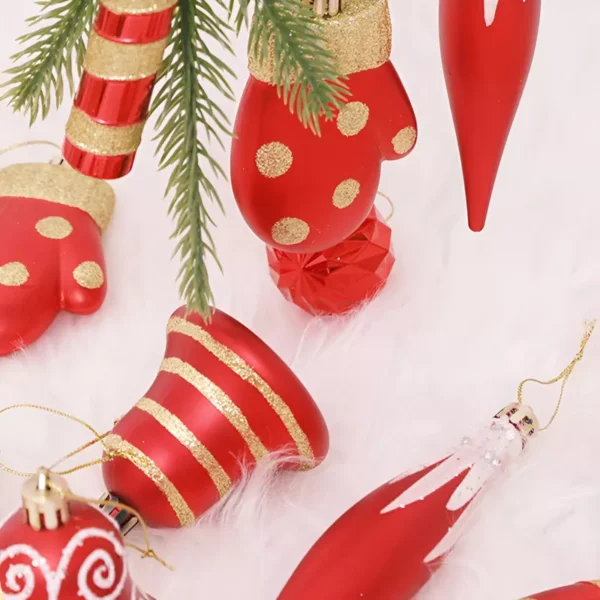 16-Piece Shatterproof Christmas Tree Decoration Set - Image 4