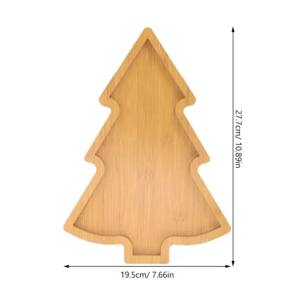 Christmas Tree Shaped Wooden Serving Tray - Image 8