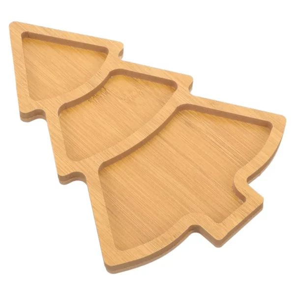 Christmas Tree Shaped Wooden Serving Tray - Image 7