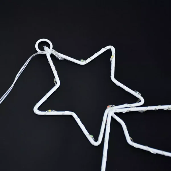 Christmas Tree Iron Frame LED Light Hanging Ornament - Image 6