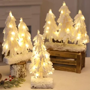 35cm LED White Christmas Tree