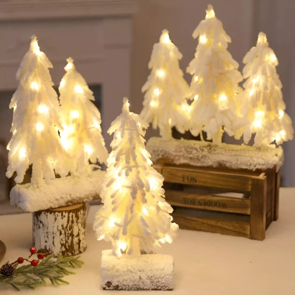35cm LED White Christmas Tree - Image 4