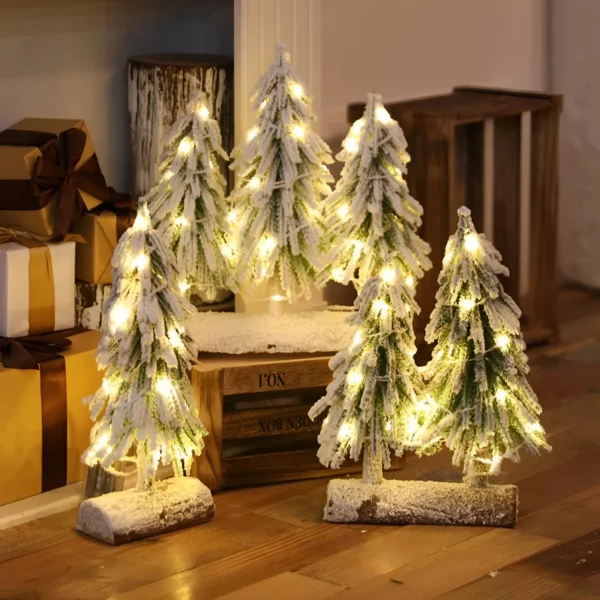 35cm LED White Christmas Tree - Image 2