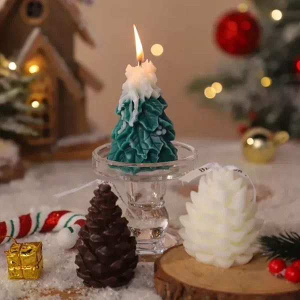 Mini Christmas Tree Scented Soy Wax Candle - Image 4
