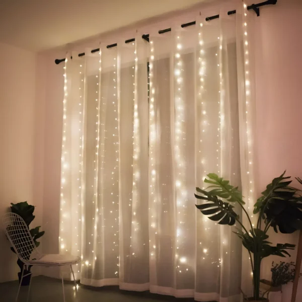 LED Christmas Curtain Lights - Image 2