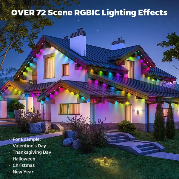 Outdoor Waterproof RGB LED Eaves Lights - Image 2